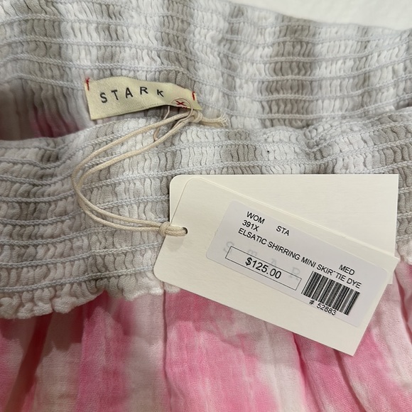 NWT Stark Elastic Mini Skirt in Tie Die size medium - Picture 3 of 4